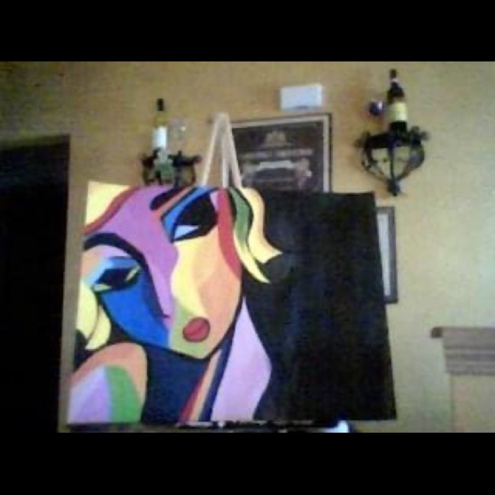 Hand Painted Abstract
